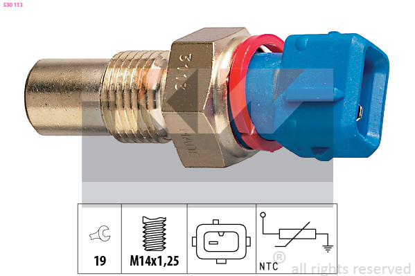 Senzor,temperatura ulei 530 113 KW